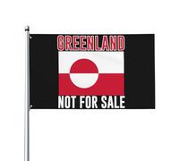 Panneau drapeau « Le Groenland n'est pas à vendre » 3 x 5 » J'aime le Groenland n'est pas à vendre, bannière de drapeau, tapisserie pour décoration de chambre, de cour, sans mât