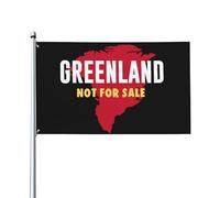 Panneau drapeau « Le Groenland n'est pas à vendre » 4 x 6 » J'aime le Groenland n'est pas à vendre, bannière de drapeau, tapisserie pour décoration de chambre, de cour, panneau sans mât