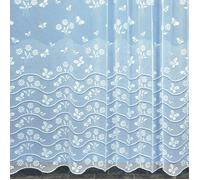 Panneau droit papillon en dentelle modulable avec ruban fronceur Blanc 175x180 cm