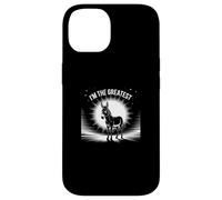 Panneau drôle d'âne « I'm The Greatest Silhouette Proud Donkey » Coque pour iPhone 14