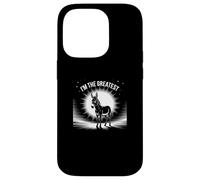 Panneau drôle d'âne « I'm The Greatest Silhouette Proud Donkey » Coque pour iPhone 14 Pro