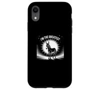 Panneau drôle d'âne « I'm The Greatest Silhouette Proud Donkey » Coque pour iPhone XR