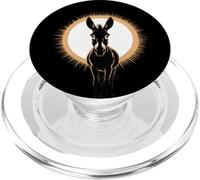 Panneau drôle d'âne « I'm The Greatest Silhouette Proud Donkey » PopSockets PopGrip pour MagSafe