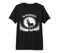 Panneau drôle d'âne « I'm The Greatest Silhouette Proud Donkey » T-Shirt Haut de Gamme