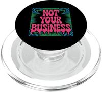Panneau drôle Texte drôle Personnes drôles Pas Votre Entreprise Signification PopSockets PopGrip pour MagSafe