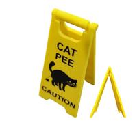 Panneau d'urine de chat, panneau d'avertissement de pipi de chaton, facile à installer, léger, 10 x 4,5 cm, pour décoration de panneaux de déjections canines
