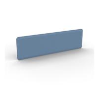 Panneau-écran acoustique Moody pour bureau bench L.140 cm ? Tissu Bleu - Fixation Noire