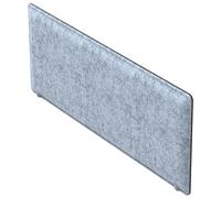 Panneau-Ecran Acoustique Moody pour Bureau bench L.80 x l.40 cm ? PET recyclé Bleu Azur - Fixation Aluminium