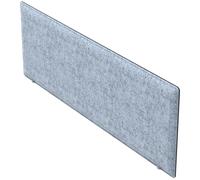 Panneau-Ecran Acoustique Moody pour Bureau L. 140 x l. 40 cm - PET recyclé Bleu Azur - Fixation Aluminium