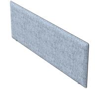 Panneau-Ecran Acoustique Moody pour Bureau L. 140 x l. 40 cm - PET recyclé Bleu Azur - Fixation Blanche