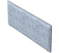 Panneau-Ecran latéral Acoustique Moody pour bureau L. 80 x l. 40 cm - PET recyclé Bleu Azur - Fixation Blanche