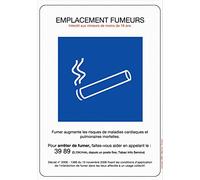 Panneau Emplacement fumeurs - Rigide 297x420mm - 4600055