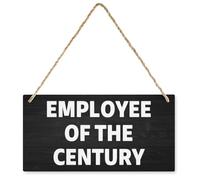 Panneau « Employee of The Century » - Décoration murale rustique - 30,5 x 15,2 cm