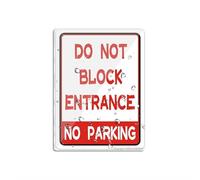Panneau en acrylique pour mur « No Parking » avec symboles « Violators Will Be Towed Away At Room » - Décoration intérieure et extérieure - 15,2 x 20,3 cm