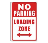 Panneau en aluminium « No Parking Loading Zone » - 14 x 20 cm - Décoration murale pour intérieur/extérieur