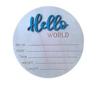 Panneau en bois avec nom de bébé pour nouveau-nés avec design unique pour décoration de chambre d'enfant et de maison