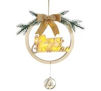 Panneau en Bois de Noël, Panneau de de Noël pour la Maison, Étiquettes d'intérieur en Bois pour Porte d'entrée, Restaurant, Porche