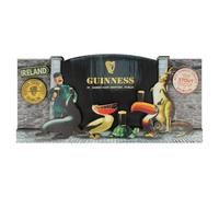 Panneau en bois Guinness - Porte St Jamses 3D et motif animaux du zoo Guinness classique (30 cm x 15 cm)