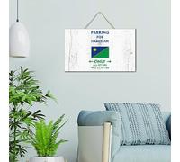 Panneau en bois inspirant Parking for Namibian Only All Others Will Be Towed Jolie plaque en bois peinte drapeau du monde mondial voyage voyage décoration primitive panneaux pour chambre cheminée 15,2