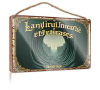 Panneau en bois « No Solociting Signs Magical Journey Through The Enchanted Tunnel » - Décoration murale amusante - Panneau en bois à suspendre (23 x 35 cm)