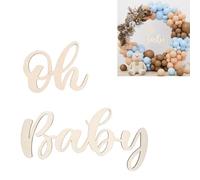 Panneau en bois « Oh Baby », bannière de fête prénatale inachevée pour 1er anniversaire, panneau en bois pour révélation du sexe, bannière de fête prénatale, décorations d'événement, annonces de bébé,