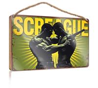 Panneau en bois « Our Home Decor Scarecrows : The Ultimate Urban Survival Guide » - 23 x 35 cm