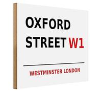 Panneau en bois | Oxford Street W1 | Westminster London | Décoration | 40 cm x 30 cm