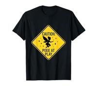 Panneau en Diamant Caution Pixie at Play Fantasy Hazard T-Shirt
