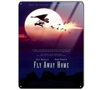 Panneau en étain « Fly Away Home » - Décoration murale pour bars, restaurants, cafés, pubs - 30,5 x 20,3 cm