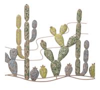 PANNEAU EN FER CACTUS -B-