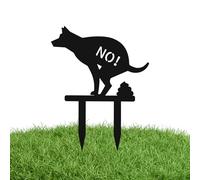 Panneau en fonte qui interdit les déjections canines - Panneau d'avertissement pour animaux de compagnie - Panneau de jardin qui interdit aux chiens d'uriner ou de déjections dans n'importe quelle