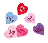 Panneau en forme de cœur - Décoration de table pour la Saint-Valentin, panneau en mousse PVC, de imprimé sur un seul côté pour table à manger, salon, chambre à coucher, étagère de chemin