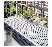 Panneau en Maille d'acier Inoxydable perforée 35 x 100 cm - Tôle résistante avec Trous pour Grille d'aération, Protection de Filtre, Meubles de Bricolage et projets extérieurs, épaisseur 2,0