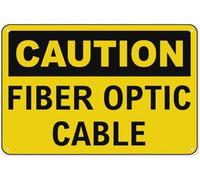 Panneau en Métal Attention Câble À Fibre Optique Panneau Métallique Cadeau d'anniversaire Plaque Metal pour Club Salle Bain Décoration Murale S