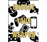 Panneau en métal avec inscription « Choose Your Weapon », « Man Cave Gameroom » - Décoration murale en fer pour intérieur ou extérieur - Accessoires de porte - Poster - Cadeau de pendaison de
