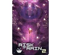 Panneau en métal avec inscription « Risk of Rain 2 » - 20,3 x 30,5 cm - Décoration murale amusante pour salle de jeux et grotte