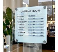 Panneau en métal avec numéro magnétique, remplaçable et inscriptible, améliore l'image du magasin, idéal pour les magasins, les salons, les salons de thé et les gymnases