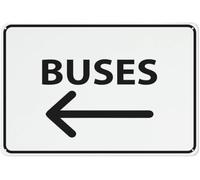 Panneau En Métal Bus (Flèche Gauche) Plaque Metal Personnalisé Panneaux Pour Salle Bain Homme Caves Club M