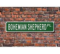 Panneau en métal - Cadeau de berger bohème - Cadeau pour les amoureux des chiens - Plaque murale - Décoration de la maison - Panneau de rue en métal - Panneau de rue / panneau de métro - 10,2 x 40,6