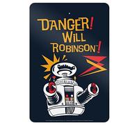 Panneau en métal « Danger Will Robinson B Robot Lost In Space » pour maison, bureau, bar, salon, enseignant, salle de coration murale de motivation, 30,5 x 40,6 cm