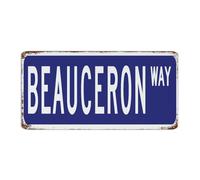 Panneau en métal de style maison de Beauceron - Décoration de garage - Pour bureau, jardin, chambre - Amoureux des animaux sauvages jouant aux chasseurs - Cadeau pour intérieur - 15,2 x 30,5 cm