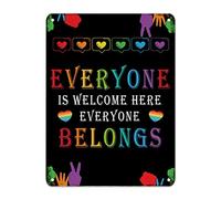 Panneau en métal « First Day of School Signs eveyone Is Welcome Here » - Décoration de salle de classe bohème - Livre de gribouillage rétro pour enfants - Cadeau pour étudiant et enseignant - 40,6 x