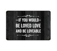 Panneau en métal « If You Would Be Loved Love And Be Loveable » - 20,3 x 30,5 cm - Personnalisé - Décoration d'intérieur - Pour garage, porte d'entrée, terrasse, garage, salle à manger