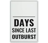 Panneau En Métal Jour Depuis La Dernière Explosion Plaque Metal Personnalisé Plaques En Fer Mural Pour Décoration Murale Toilettes Club M