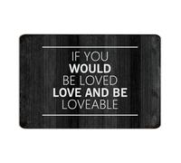 Panneau en métal pour porte d'entrée avec inscription « If You Would Be Loved Love And Be Loveable » - 20,3 x 30,5 cm