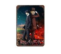 Panneau en métal vintage Anime Moriarty The Patriot 2 pour pub, club, café, bar, maison, décoration murale, affiche rétro 20 x 30 cm