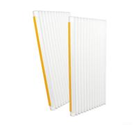 Panneau en mousse isolée, kit de joint de fenêtre pour climatiseur de fenêtre, mousse réduisant le bruit pour unités de 5 000 à 22 000 BTU (blanc x 2)