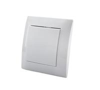 Panneau En Plastique Ignifugé Blanc Classique, Interrupteur Mural À Bascule Marche/arrêt, 16 A, 250 V CA, 86 Mm X(1 Gang 1 Way Switch)