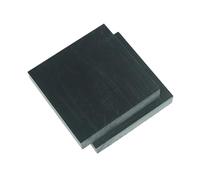 Panneau en plastique industriel Feuilles de plastique POM for matières premières, plaques rigide blanc noir, polyoxyméthylène en dur, 2 pièces(Black,3x200x200mm)