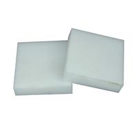 Panneau en plastique industriel Feuilles de plastique POM for matières premières, plaques rigide blanc noir, polyoxyméthylène en dur, 2 pièces(White,3x200x200mm)